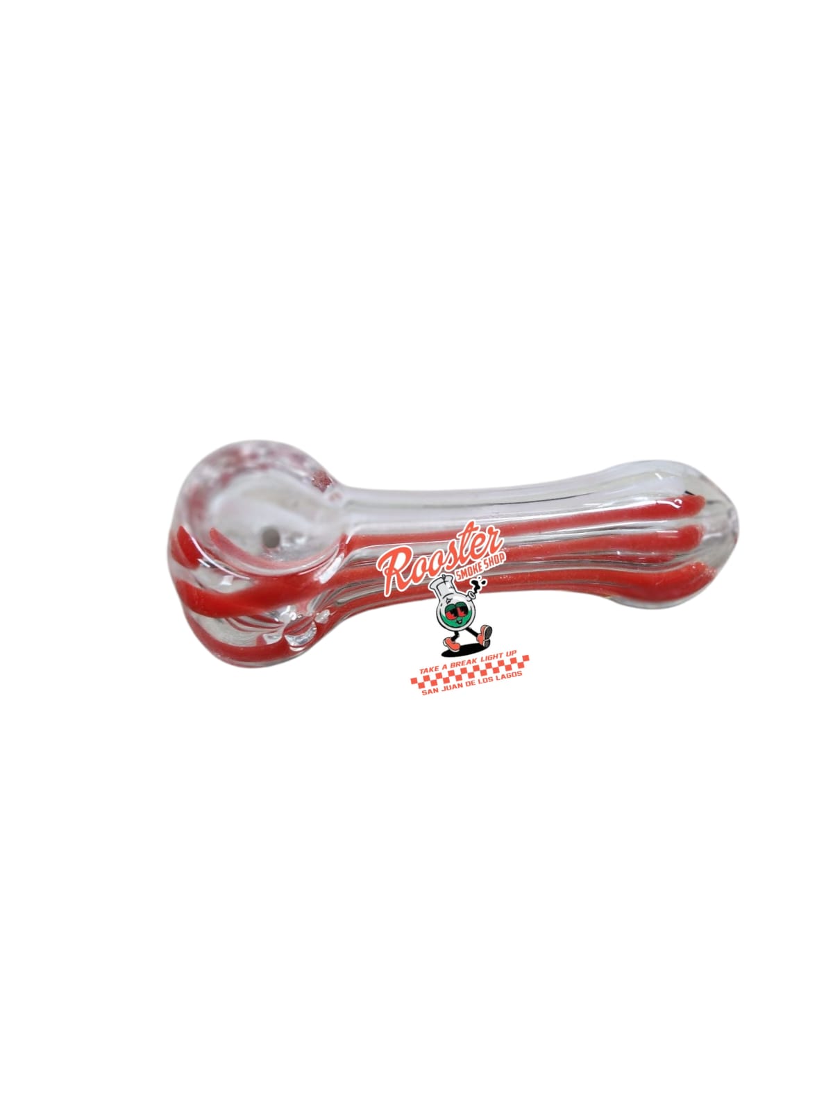 PIPA DE VIDRIO RAYADA