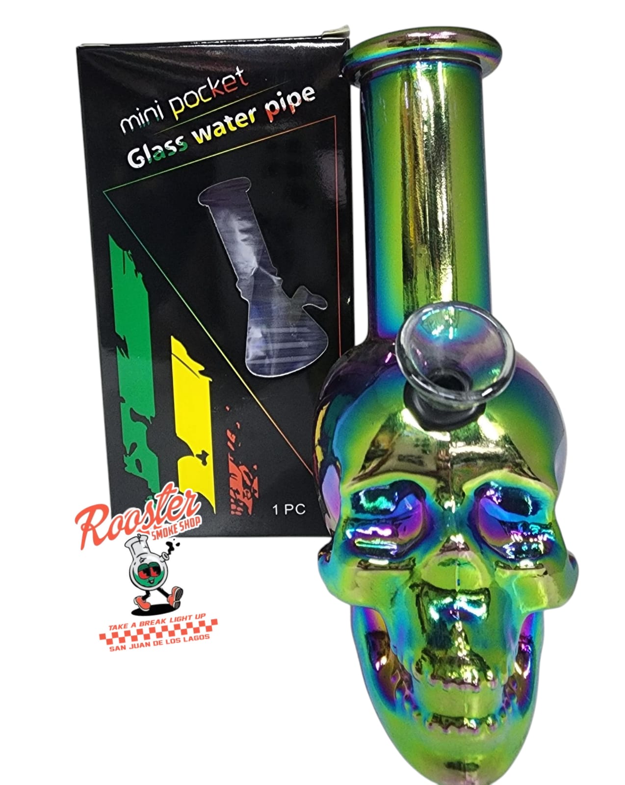 PIPA DE AGUA DE VIDRIO BASE CALAVERA