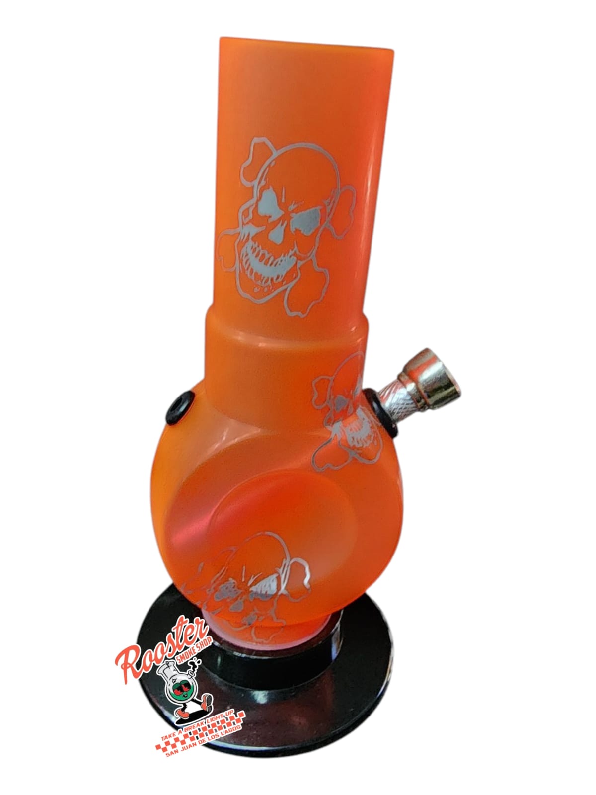 BONG DE ACRILICO CON BASE OVALO 20cm